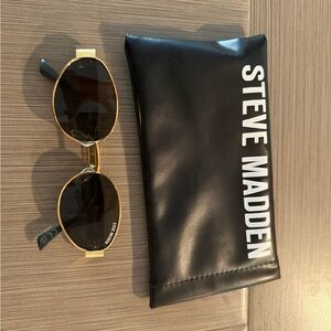 Steve Madden Black Pouch for Men